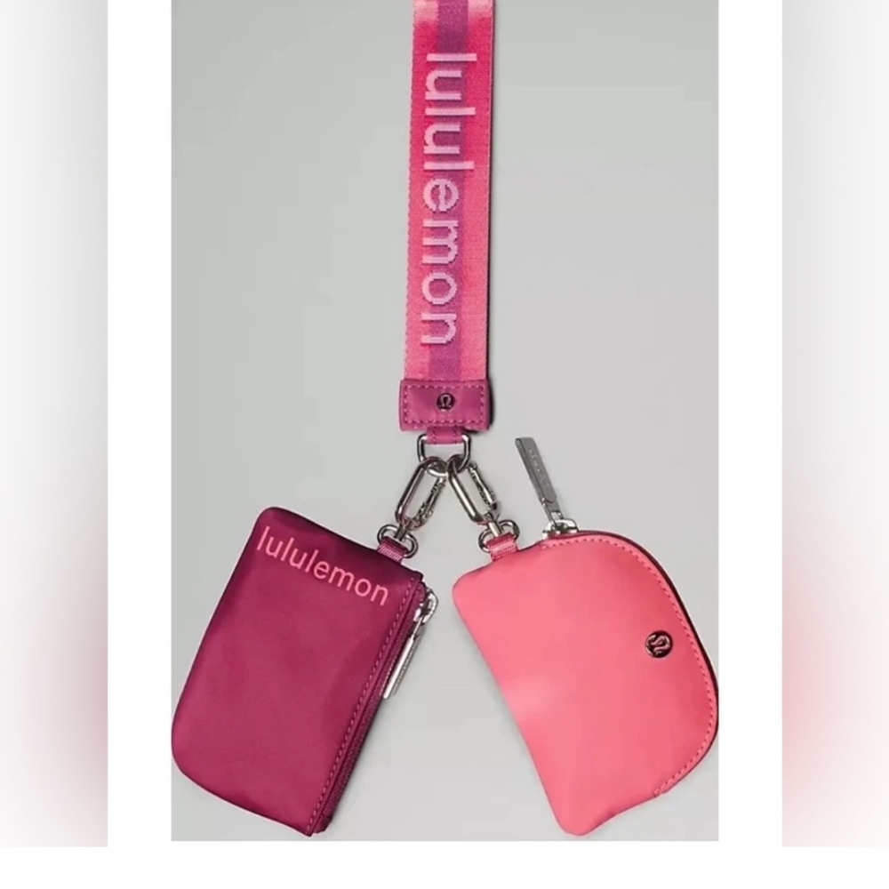 Lululemon Athletica Pink and Purple Wallet Set. Excellent Condition